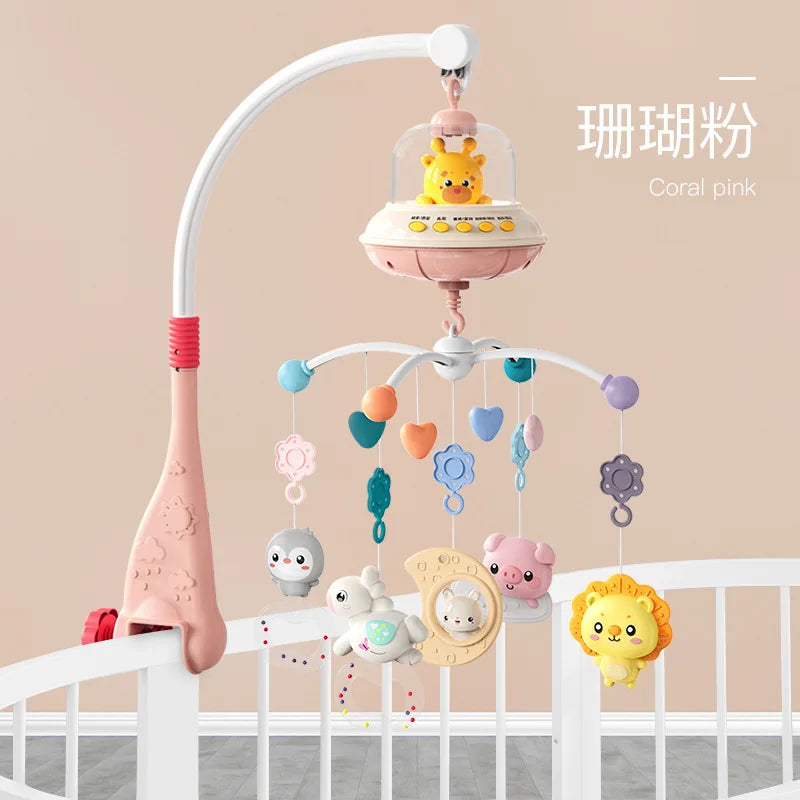 Musical Baby Crib Mobile with Lights Music Projection for Infants Remote Control Crib Toys