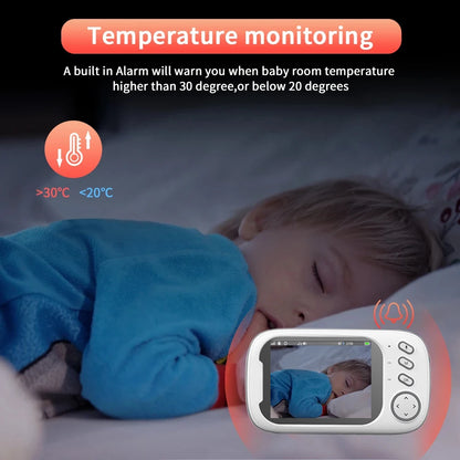 Cdycam New 3.5 inch Wireless Video Baby Monitor Night Vision Temperature Monitoring