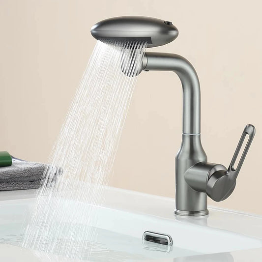 Multi Functional Waterfall Basin Faucet 4 Water Outlet Mode Spray Faucet 360°Rotation