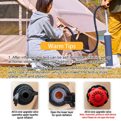 Inflatable Tent for Camping - 6-8 Person Ultra-Quick Setup Blow Up Tent,80.73 Square Feets