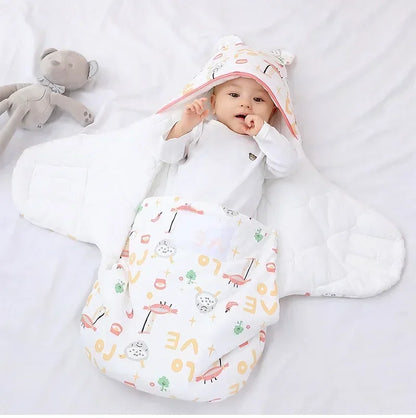 Newborn Baby Sleeping Bags Made of Pure Cotton for Spring, Autumn, Winter