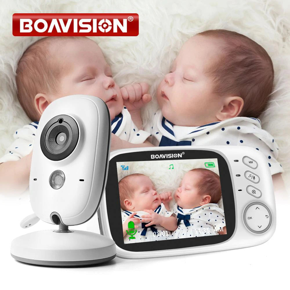 VB603 Video Baby Monitor 2.4G Wireless With 3.2 Inches LCD 2 Way Audio Talk Night Vision