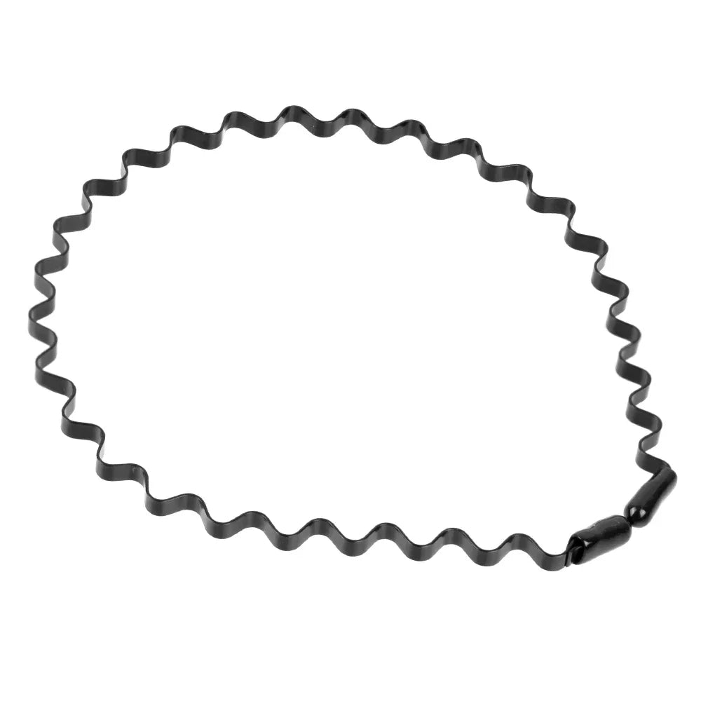 6/1pcs Fashion Metal Hair Band for Men Women Unisex Black Waved Hair Head Hoop Sports Headband