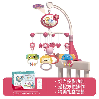 Musical Baby Crib Mobile with Lights Music Projection for Infants Remote Control Crib Toys