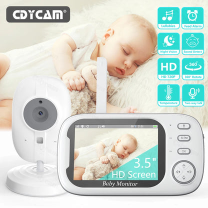 Cdycam New 3.5 inch Wireless Video Baby Monitor Night Vision Temperature Monitoring