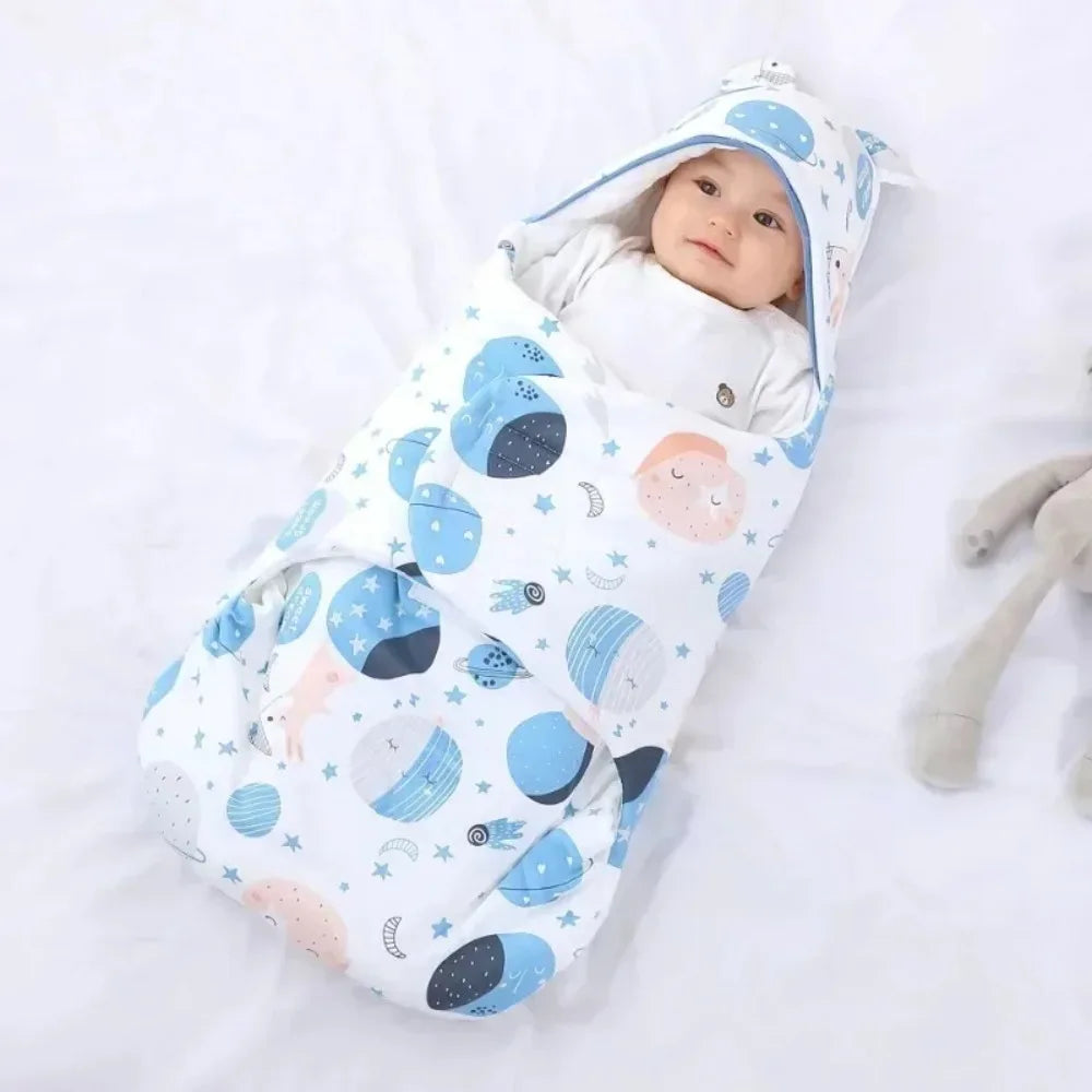 Newborn Baby Sleeping Bags Made of Pure Cotton for Spring, Autumn, Winter