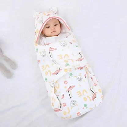 Newborn Baby Sleeping Bags Made of Pure Cotton for Spring, Autumn, Winter