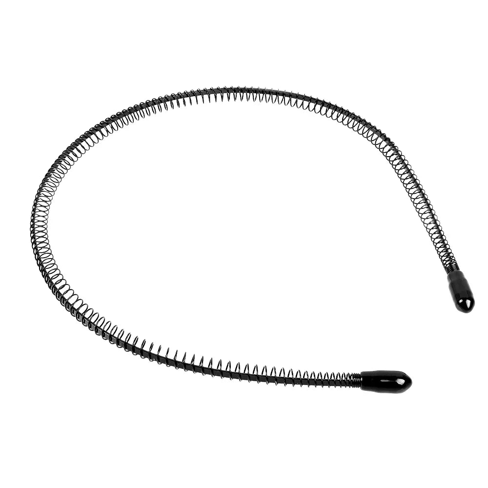 6/1pcs Fashion Metal Hair Band for Men Women Unisex Black Waved Hair Head Hoop Sports Headband