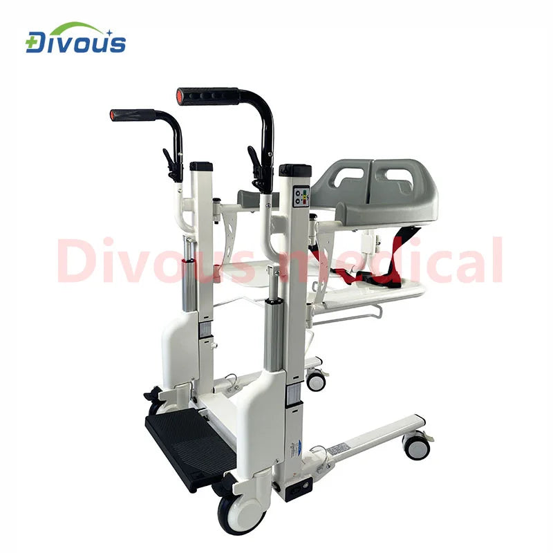 Patient Electric Transfer Chair with Commode for Disabled and Elderly Multifunctional Shift Lift