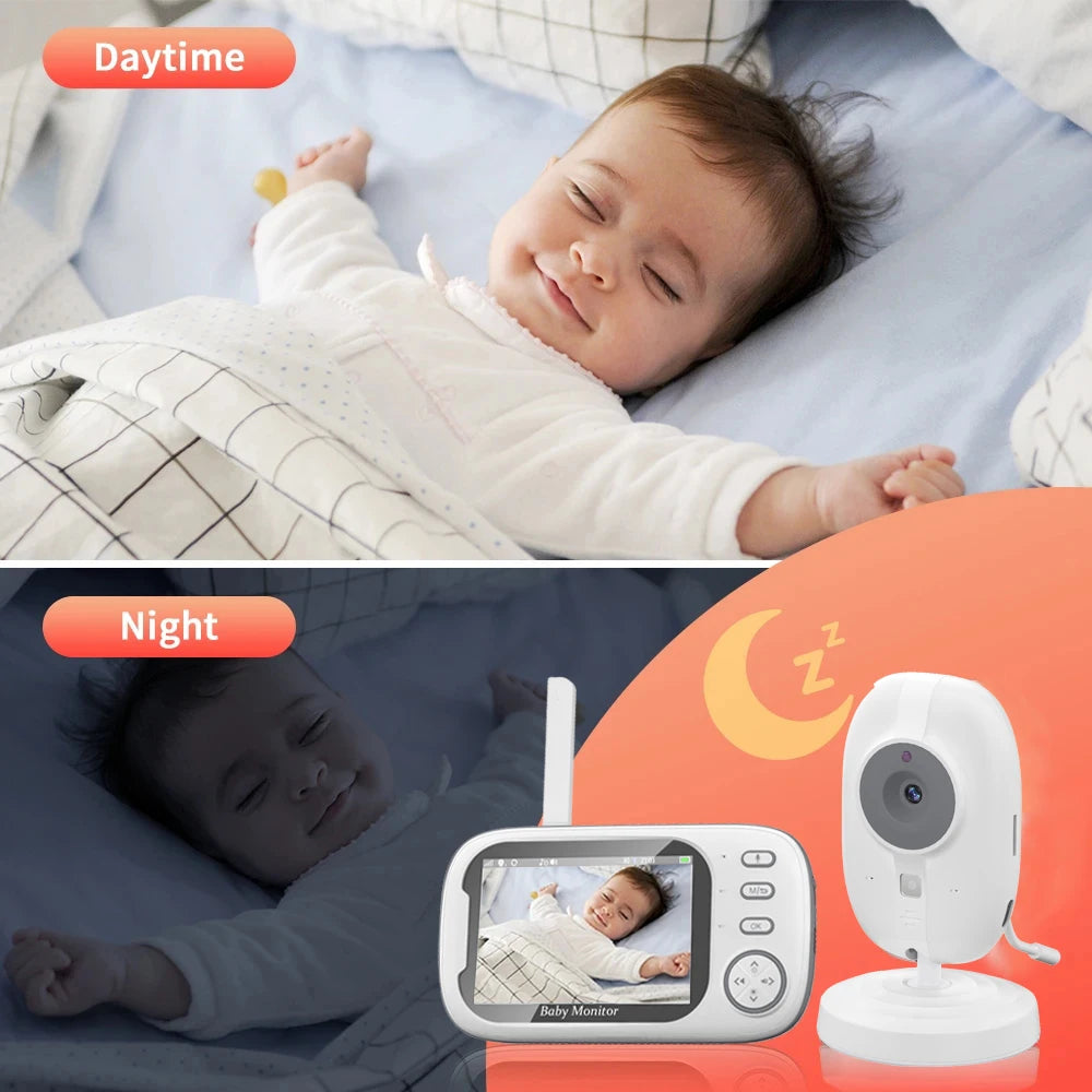 Cdycam New 3.5 inch Wireless Video Baby Monitor Night Vision Temperature Monitoring