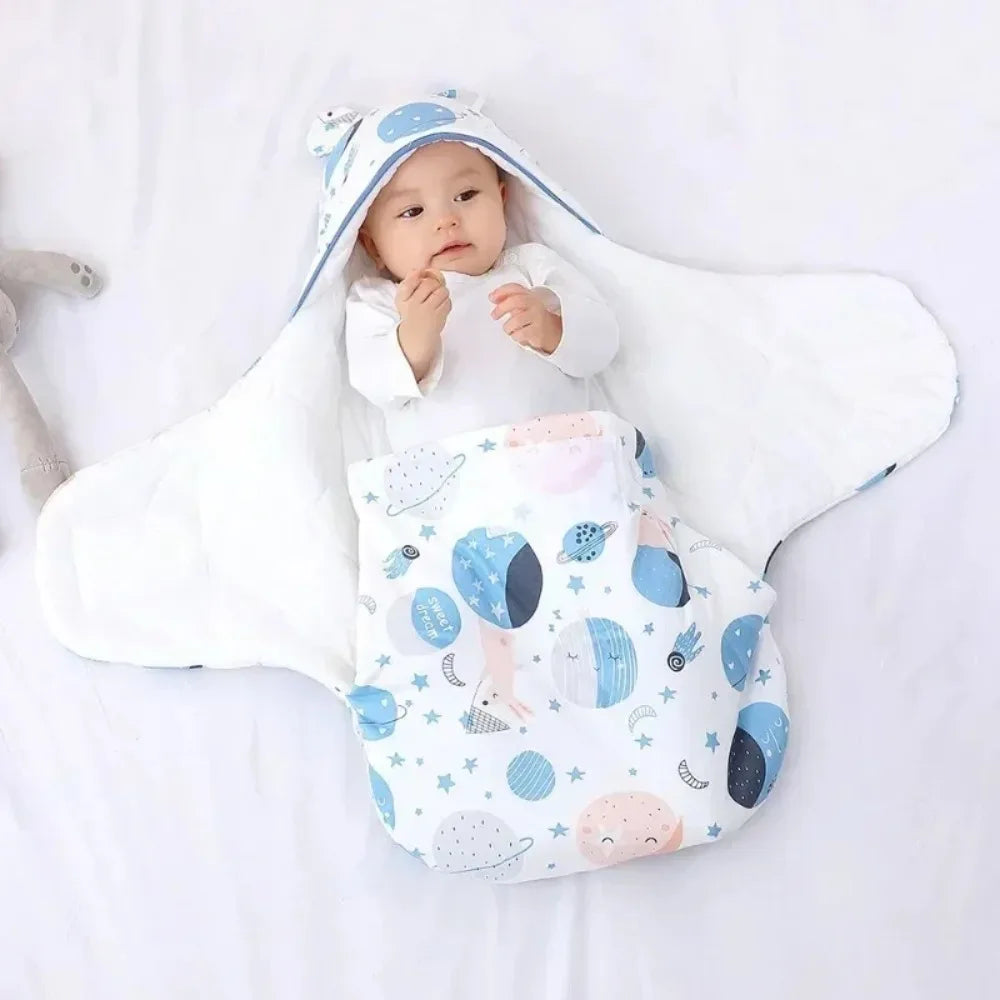 Newborn Baby Sleeping Bags Made of Pure Cotton for Spring, Autumn, Winter