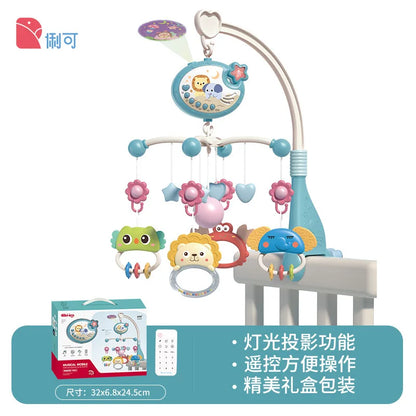 Musical Baby Crib Mobile with Lights Music Projection for Infants Remote Control Crib Toys