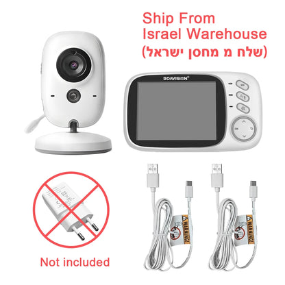 VB603 Video Baby Monitor 2.4G Wireless With 3.2 Inches LCD 2 Way Audio Talk Night Vision