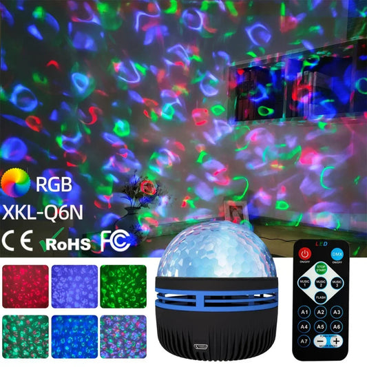 1pc Ocean Wave Projector,With 7-Colors Patterns & Remote Control,USb Powered For Bedroom Home Theater, Ceiling, Room Decor